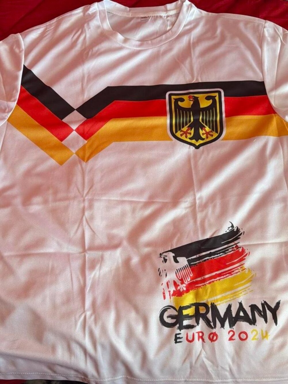 Men’s German Soccer tee Shirt Breathable quick dry sz Xl new
